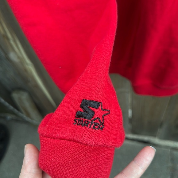 Vintage STARTER Red Nebraska Crewneck Sweater Size XL - Picture 6 of 7